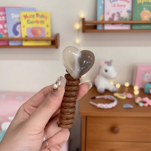 Elastici per Capelli in Acrilico Stampato Peluche Retrò per Bambini, Accessori di Tendenza Disponibili all'Ingrosso - Product Image 3