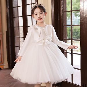 Robe de princesse pour filles, robe de demoiselle d'honneur, robe de fête d'anniversaire, robe de concours, robe de récital de piano, costume élégant pour spectacle sur scène - Product Image 5