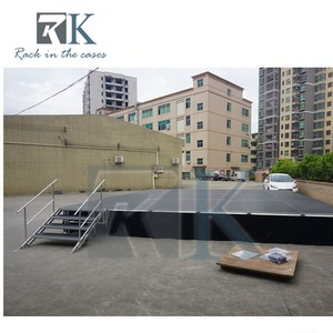 เวทีอลูมิเนียมกลางแจ้งพร้อมม่านและบันไดสำหรับงานเทศกาลดนตรีสด - Product Image 6