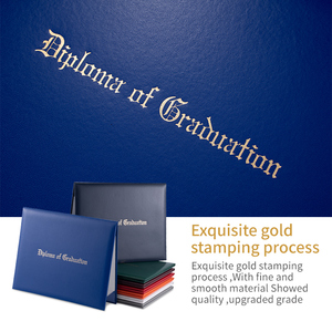 Maroon Hard Cover titolare del titolo 8.5x11 titolare del certificato copertura del certificato del titolo di graduazione - Product Image 3