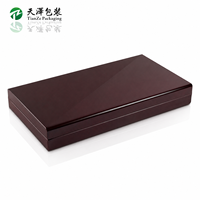 Boîte de rangement pour échantillons de parfum en bois brillant foncé personnalisée, multi-compartiments, couvercle rabattable, doublure colorée artisanale, gravure de logo personnalisée