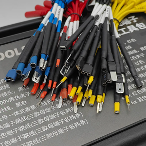 68 pièces OBD <span class=keywords><strong>Terminal</strong></span> Jumper pince crocodile adaptateur banane lumière de test LED 5KΩ potentiomètre cordon universel - Product Image 4