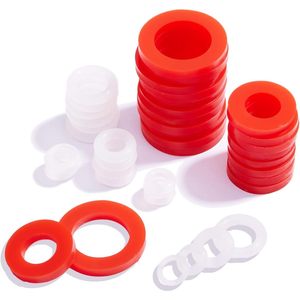 Litorange Juntas Tóricas de Silicona, 190 Piezas de Tamaños Variados, 6 Diferentes Juntas de Goma Suave de Grado Alimenticio, Arandelas de 0.5 Pulgadas DE y 0.06 Pulgadas de Espesor - Product Image 1