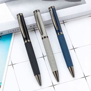 1.0Mm Custom Logo Multi-<b>Color</b> Pu Metal Ballpoint Rotating Business Promotional Gift <b>Pen</b> - Product Image 1
