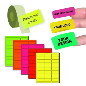 半透明荧光彩色实验室定制荧光爆炸标签设计标志彩色印刷包装