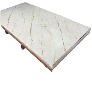 PVC mur panneau décoratif revêtements texture de marbre UV à vendre