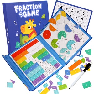 Jeu de société CPC CE EN71 <span class=keywords><strong>Fraction</strong></span> Board Game, jouet éducatif mathématique pour la salle de classe et la maison, OEM/ODM bienvenus - Product Image 5