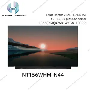 NT156WHM-N44หน้าจอ LCD ขนาด15.6นิ้วแบบบาง EDP 30ขา1366*768 HD สำหรับแล็ปท็อป