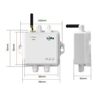 Boîtier étanche IP65 en plastique ABS personnalisé pour détecteurs de température et d'humidité industriels à montage mural