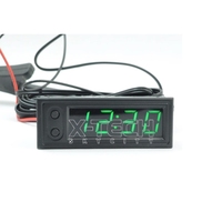 Module d'horloge numérique à LED, tube numérique, horloge électronique, mini montre de voiture de 0,39 pouce avec thermomètre, lumineux, DIY