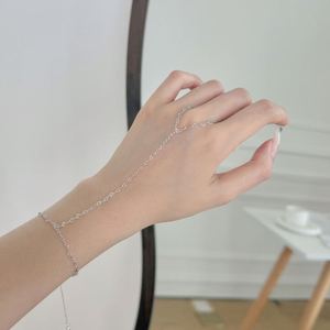 Bracelet pour femme Dylam, design tendance, bijoux fins, plaqué or 18 carats, argent 925, chaîne de doigt, zircone 5A - Product Image 3
