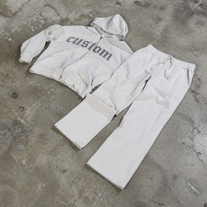 Custom High Quality <b>Sweat</b> <b>Suit</b> Solid Color Heavy Weight Pullover Plain Track <b>Suits</b> 500 Gsm 100 Percent Cotton <b>Sweat</b> <b>Suit</b> - Product Image 1