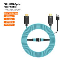Système de moniteur de cinéma maison A307 Pro en gros 8K pour HDMI 2.1 câble à fibre optique affichage bidirectionnel amovible 4K pour amplifier