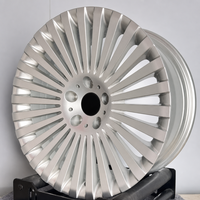 Jantes forgées de luxe pour berlines de direction exécutive, 20 rayons argentés, 18 19 20 21 22 pouces pour BMW Mercedes Audi Lexus Genesis