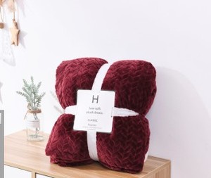 2020 mùa đông mới sang trọng sofa lông cừu Sherpa chăn Đồng bằng hoặc Jacquard Doule lớp flannel dành cho người lớn polybag tùy chỉnh 100% Polyester - Product Image 6