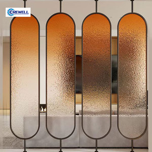 Nhà Máy Giá Hình Bầu Dục Vòng Thép Không Gỉ Kính Trong Nhà Phòng Khách Phòng Nhà Hàng Divider Màn Hình Phân Vùng - Product Image 1