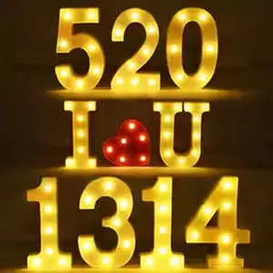 Toptan LED ampul harfler tabela için ışıklı işaret 3D marquee logo dükkanı otel restoran kayan yazı harfler 4ft led ışık
