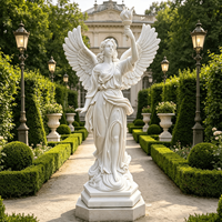 Statue de déesse en marbre blanc sculptée à la main, design européen - Les Quatre Saisons pour l'extérieur