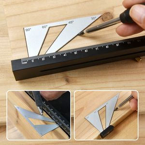 Autonomy Dovetail Tenon Marking Ruler 350mm Precision Carpentry Measuring Tool For Woodworking - Product Image 4