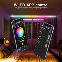 Controlador LED Gledopto WLED 2026 ESP8266 WiFi Inteligente con Atenuador SPI, Control por Botón, Compatible con MQTT, Controlador de Tiras LED Digitales de Píxeles