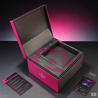 Boîte rigide à rabat de luxe OEM, boîte d'emballage personnalisée avec logo pour accessoires de jeu, boîte cadeau en papier magnétique imprimée pour kit de refroidissement de PC