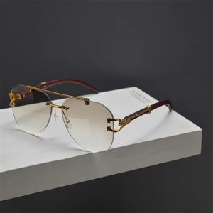 Gafas de Sol Metálicas Vintage para Hombre, Protección UV400, Multicolores, Elegantes, de Lujo, para Conducir, Venta al Por Mayor 2024 - Product Image 6