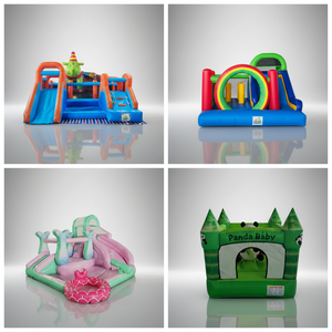 Soldes Exceptionnelles : Château Gonflable Géant Delilai en PVC, Capacité 6-8 Personnes, Certifié CE, <span class=keywords><strong>Aire</strong></span> <span class=keywords><strong>de</strong></span> <span class=keywords><strong>Jeux</strong></span> Extérieure - Product Image 3