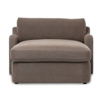 Fauteuil lounge moderne de luxe léger entièrement rembourré, chaise individuelle minimaliste pour salon à domicile