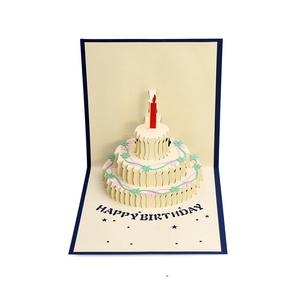Venta al por mayor de <span class=keywords><strong>música</strong></span> personalizada <span class=keywords><strong>con</strong></span> luz LED <span class=keywords><strong>Feliz</strong></span> <span class=keywords><strong>cumpleaños</strong></span> saludo 3D Pop Up tarjetas de regalo - Product Image 3