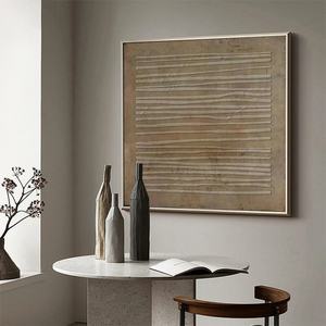 Arte Mural Original Pintado a Mano en Acrílico, Abstracto, Minimalista, Estilo Wabi Sabi, para Diseño de Interiores Comerciales, Hogar, Hotel, Galería - Product Image 2