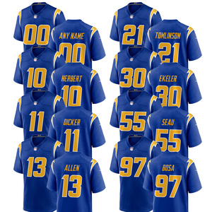 Maillots de football américain personnalisés 2026 Royal Los Angeles – Tenues brodées pour jeunes avec logos - Product Image 1