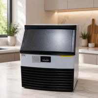 Machine à glaçons entièrement automatique de qualité commerciale 120 kg/24 h, acier inoxydable de qualité alimentaire, CE, pour hôtel, restaurant, bar, magasin de boissons