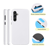 Coque arrière double couche par sublimation 3D 2-en-1 en TPU et PC vierge pour téléphones mobiles Samsung Galaxy S23 FE S23 Ultra S23