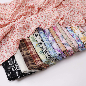 Châle semi-instantané en mousseline imprimée personnalisée <span class=keywords><strong>Maryam</strong></span> Khiban, léger, combinaison de Bawal et de Bandana, Indonésie, Malaisie - Product Image 4