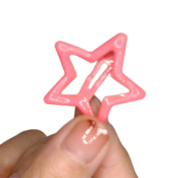 Yi sucre 10 pièces par paquet bling étoiles formes pinces à cheveux épingle à cheveux pinces kawaii cheveux accessoires bébé pinces multi couleurs pour enfants