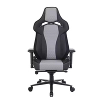 Chaise de Gamer Exécutive à Dossier Haut en Cuir et Tissu, Couleur Personnalisée, Chaise de Jeu Moderne Inclinable avec Logo Personnalisé