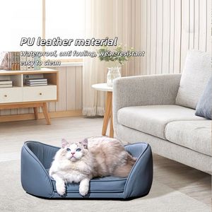 Cama de Lujo para Mascotas con Espuma Viscoelástica de Alta Densidad en Forma de Nido, Suave, Cálida y Cómoda, con Función de Calefacción Extraíble, Estampado de Animales de Dibujos Animados para Perros y Gatos - Product Image 3