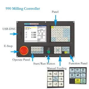 Cnc fräs steuer bildschirm 1 oder einfach bis 8 achsen cnc controller 4 achsen mini und 5 achsen tastatur wie adtech gsk cnc controller