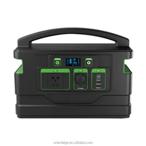 Solarex 888wh Zonne-Generator Back-Up Batterijpakket Met 110V/500W AC-Uitlaat, Outdoor Generatoren Voor Noodgevallen, Kamperen