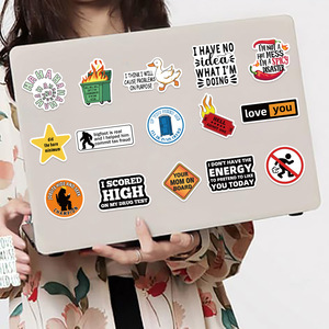 Commercio all'ingrosso adesivo 100 PVC scherzo <span class=keywords><strong>Meme</strong></span> impermeabile Cross-Border DIY adesivi decorativi per la chitarra Notebook bagaglio - Product Image 5