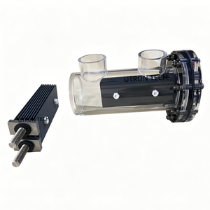 Cellule <span class=keywords><strong>de</strong></span> chlorateur <span class=keywords><strong>de</strong></span> <span class=keywords><strong>piscine</strong></span> avec boîtier en PMMA, chlorateur au sel autonettoyant avec revêtement en ruthénium/iridium/platine, en titane - Product Image 2