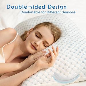Meilleure vente oreiller orthopédique à mémoire déchiquetée en coquille de bambou pour dormir oreiller de refroidissement en mousse à mémoire de forme nuage cervical hybride personnalisé - Product Image 6