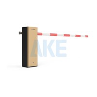 Barrière de circulation pliante AKE IP54 4m en alliage d'aluminium avec bras lumineux, moteur sans balais, RS485 TCP/IP 4G pour contrôle d'accès communautaire