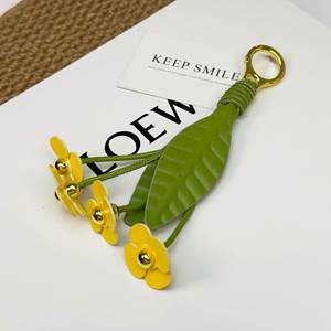 YY Yellow PU Leather Flower <b>Charm</b> Stylish Purse <b>Charm</b> New Arrival Flower <b>Bag</b> <b>Charm</b> for Women Girls - Product Image 1