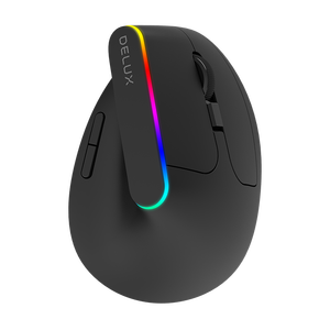Bán Buôn <span class=keywords><strong>Delux</strong></span> M618C 2.4Ghz Không Dây Ergonomics Thiết Kế Dọc Văn Phòng Chuột 6 Nút 1600 Dpi Quang Chuột - Product Image 1