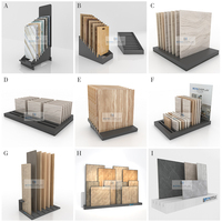 Présentoirs industriels robustes personnalisés blancs pour parquet, bois franc, carrelage céramique, carrelage mural, pierre et marbre