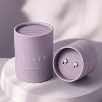 Tube en carton biodégradable sur mesure, écologique, de qualité supérieure, en forme de boîte ronde avec logo personnalisé pour bijoux, cadeaux, usine OEM