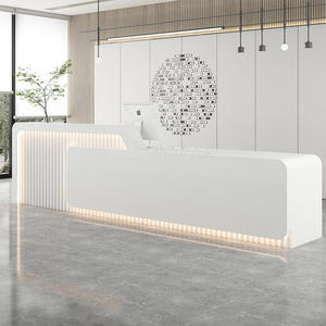 Contador de recepción de luz LED moderno para recepción de Hotel, salón de belleza, gimnasio, estética médica, Club de bienestar, tienda, cajero, Octágono - Product Image 2