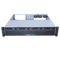 Chasis de Servidor de 2U para Montaje en Rack con 4 Bahías de Disco SATA/SAS Intercambiables en Caliente, Conector MiniSAS/SATA