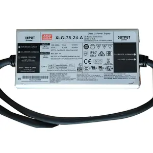 Meanwell 24V Voeding XLG-75-24-A 3.1A Waterdichte Led Driver 75W Voeding Dc Converter Omvormer